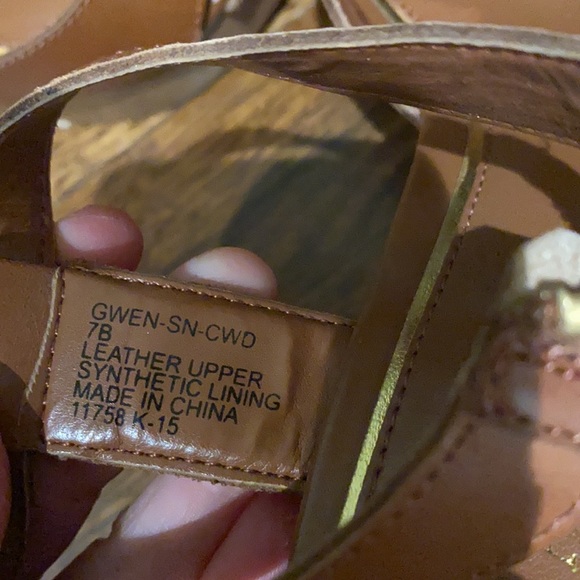 Lauren by Ralph Lauren open toed wedge size 7 - Picture 4 of 5